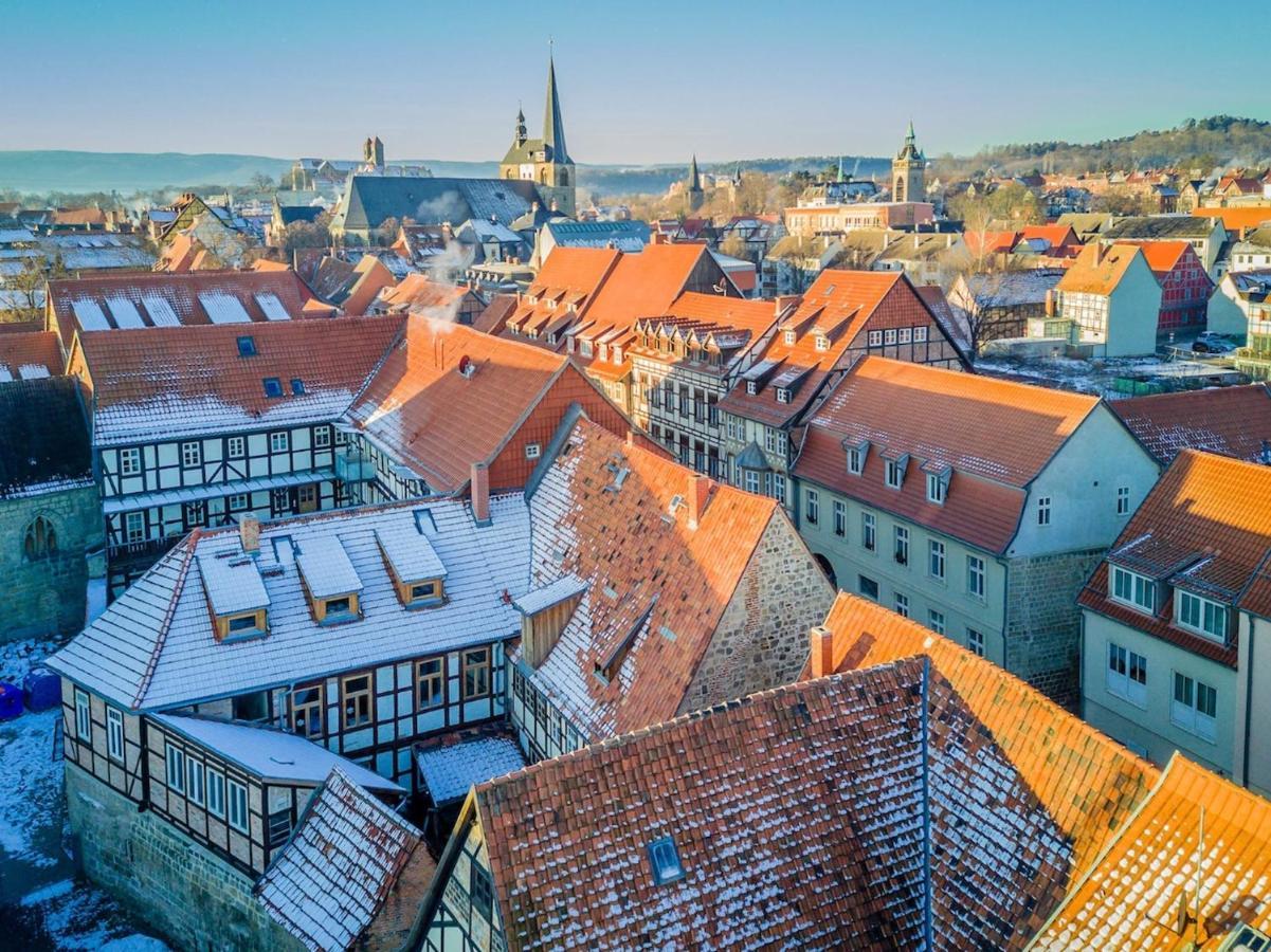 Himmlischer Hof - Juwel Von 1477, Terrasse, Kamin, P, Oeko, Denkmal Quedlinburg Exterior foto
